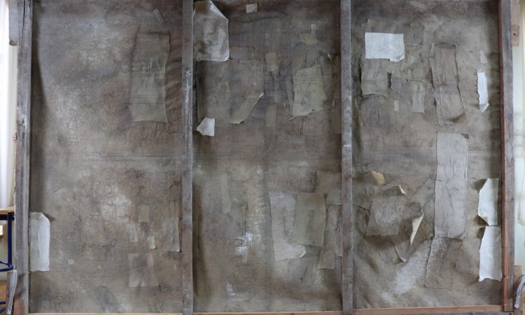 Toile consolidée de nombreuses fois